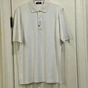 -Men’s Hickey golf white polo shirt, size small, NWOT